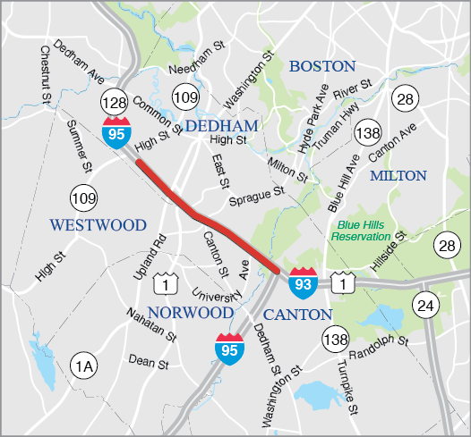 CANTON-DEDHAM-WESTWOOD: INTERSTATE MAINTENANCE AND RELATED WORK ON I-95 CANTON-DEDHAM-WESTWOOD: INTERSTATE MAINTENANCE AND RELATED WORK ON I-95